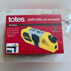 Totes Laser Level and tape measure, new in box